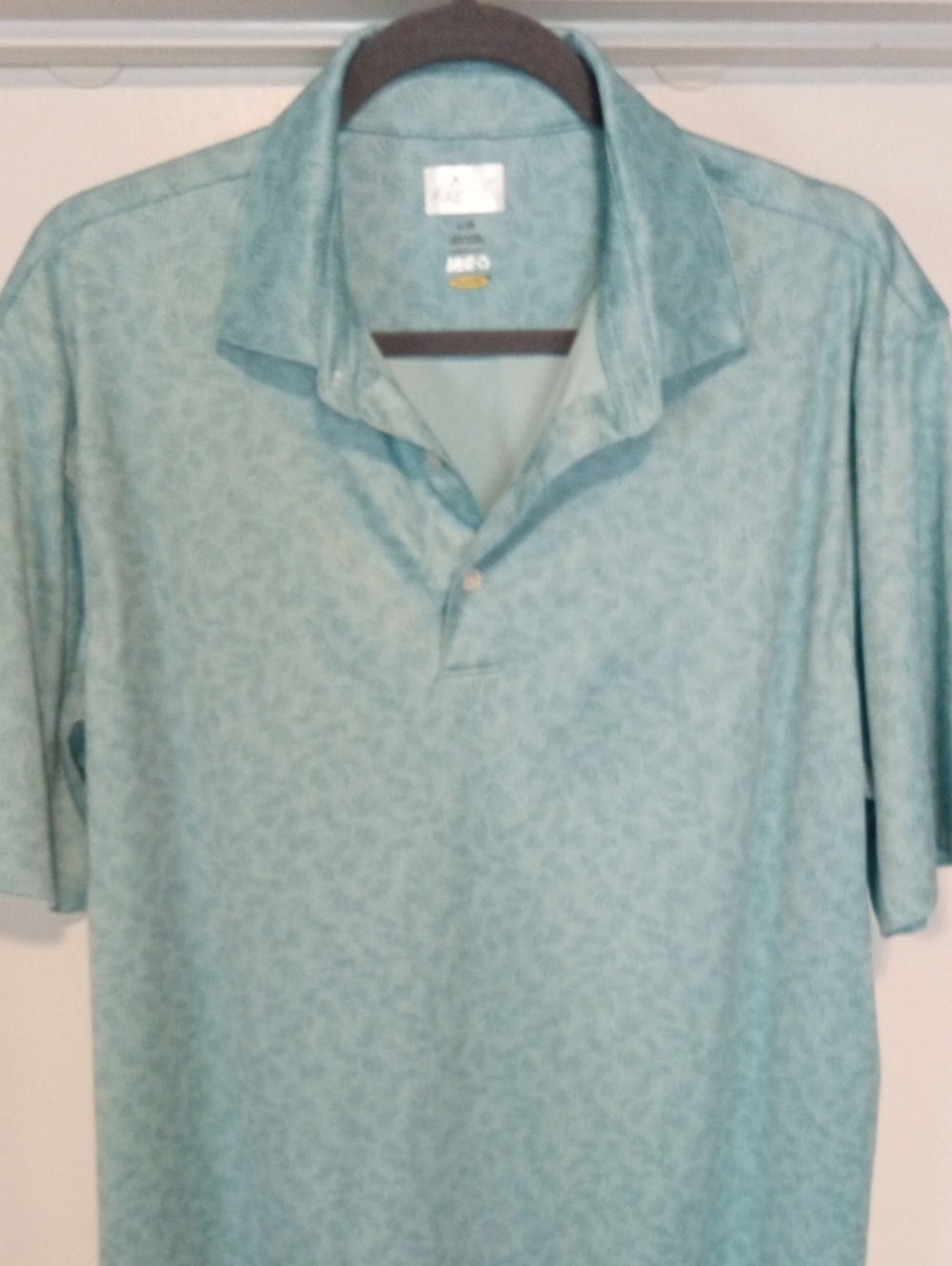 Men's Light Turquoise Greg Norman ML75 Playdry Golf Polo